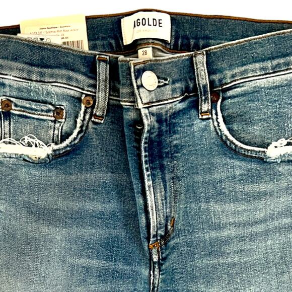 AGOLDE WOMEN'S NICO HIGH-RISE SLIM FIT JEAN SIZE 28 New - Picture 5 of 9